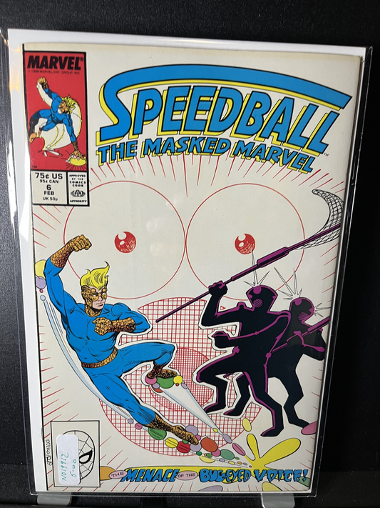 SPEEDBALL #6 MARVEL  COMICS 1989