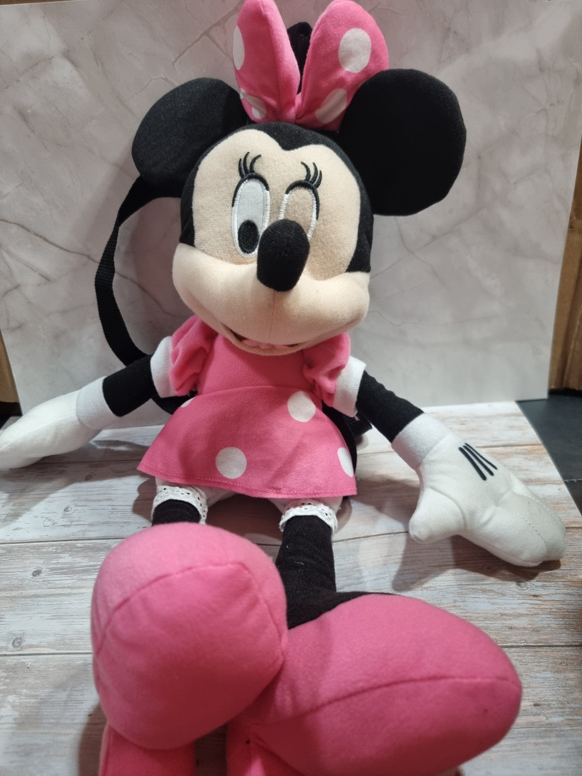 Disney Minnie Mouse 15 Inch Plush Backpack