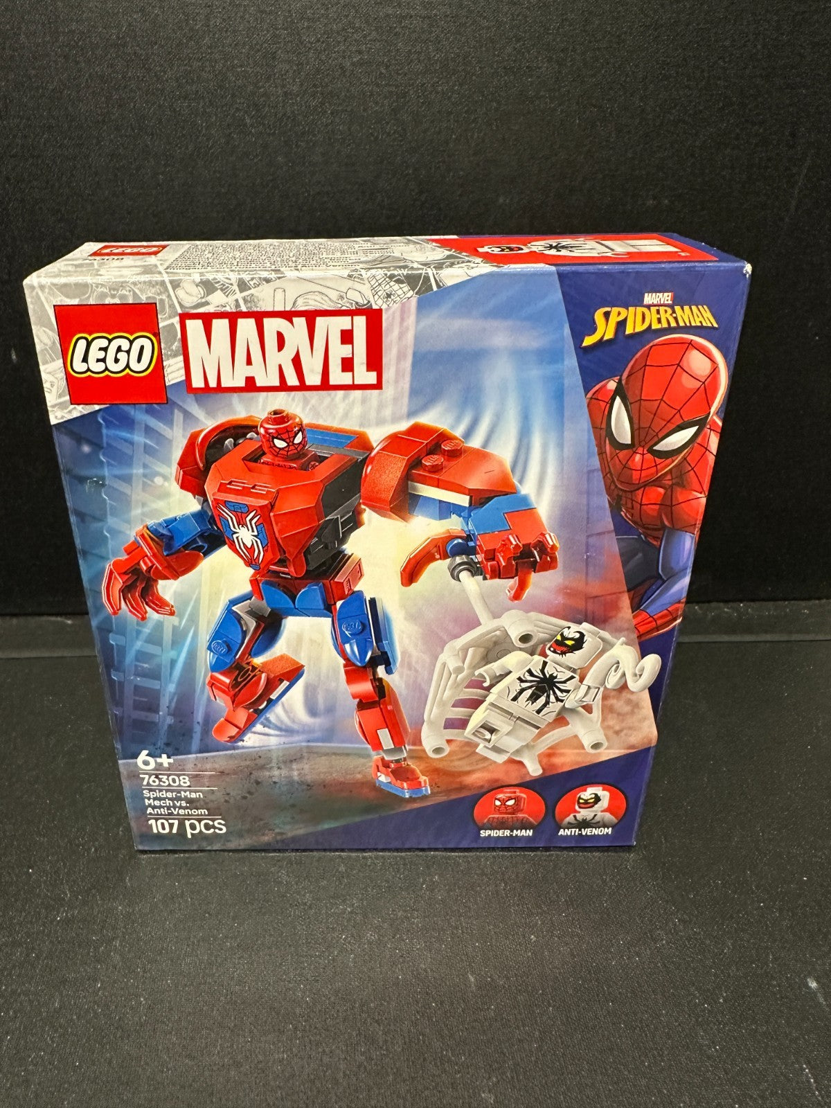 Lego Marvel  Spider-Man Mech Vs Anti-Venom 76308