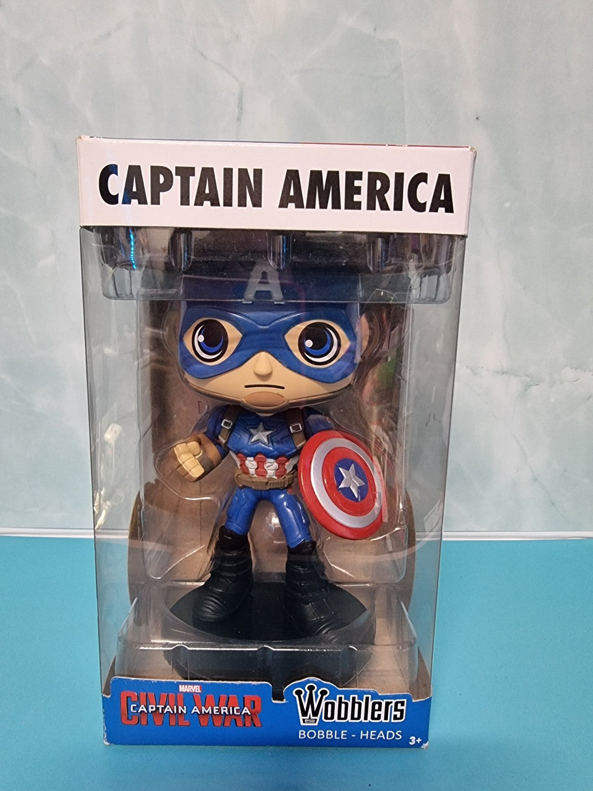 Wobblers Funko CAPTAIN AMERICA Civil War Marvel 6” Vinyl Bobble-Head