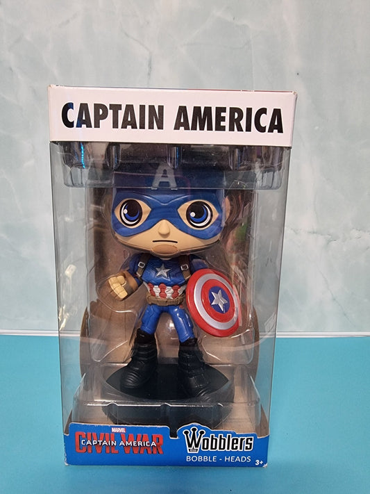 Wobblers Funko CAPTAIN AMERICA Civil War Marvel 6” Vinyl Bobble-Head