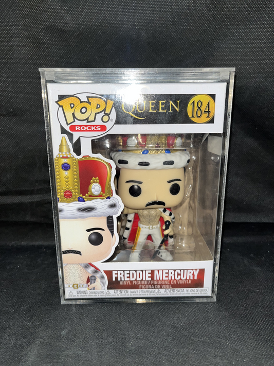 Funko Pop! Rocks - Queen - Freddie Mercury King #184 With Protector
