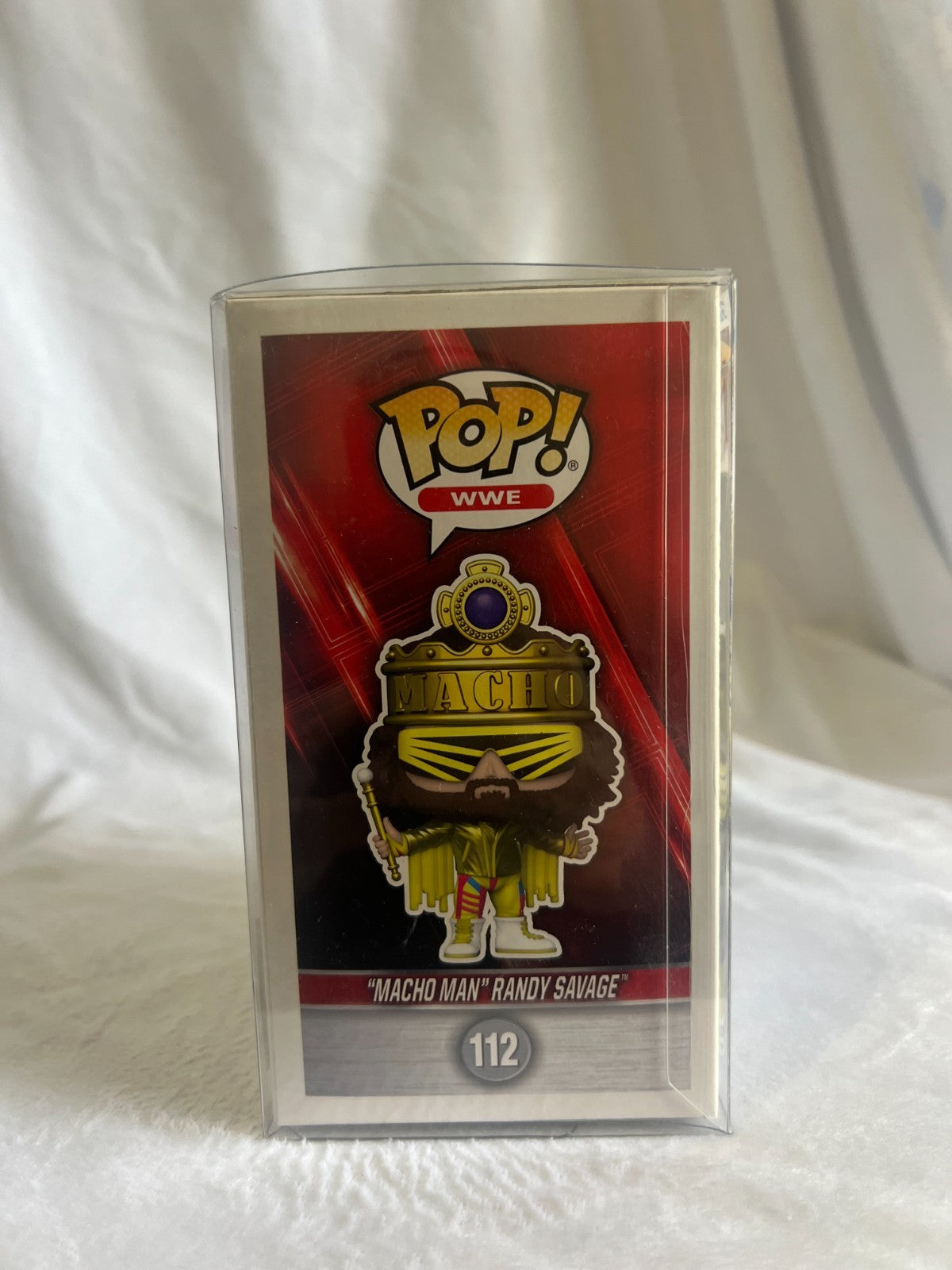 Funko POP! WWE ~ "MACHO MAN" RANDY SAVAGE (#112) w/Protector Case ~ Wrestling