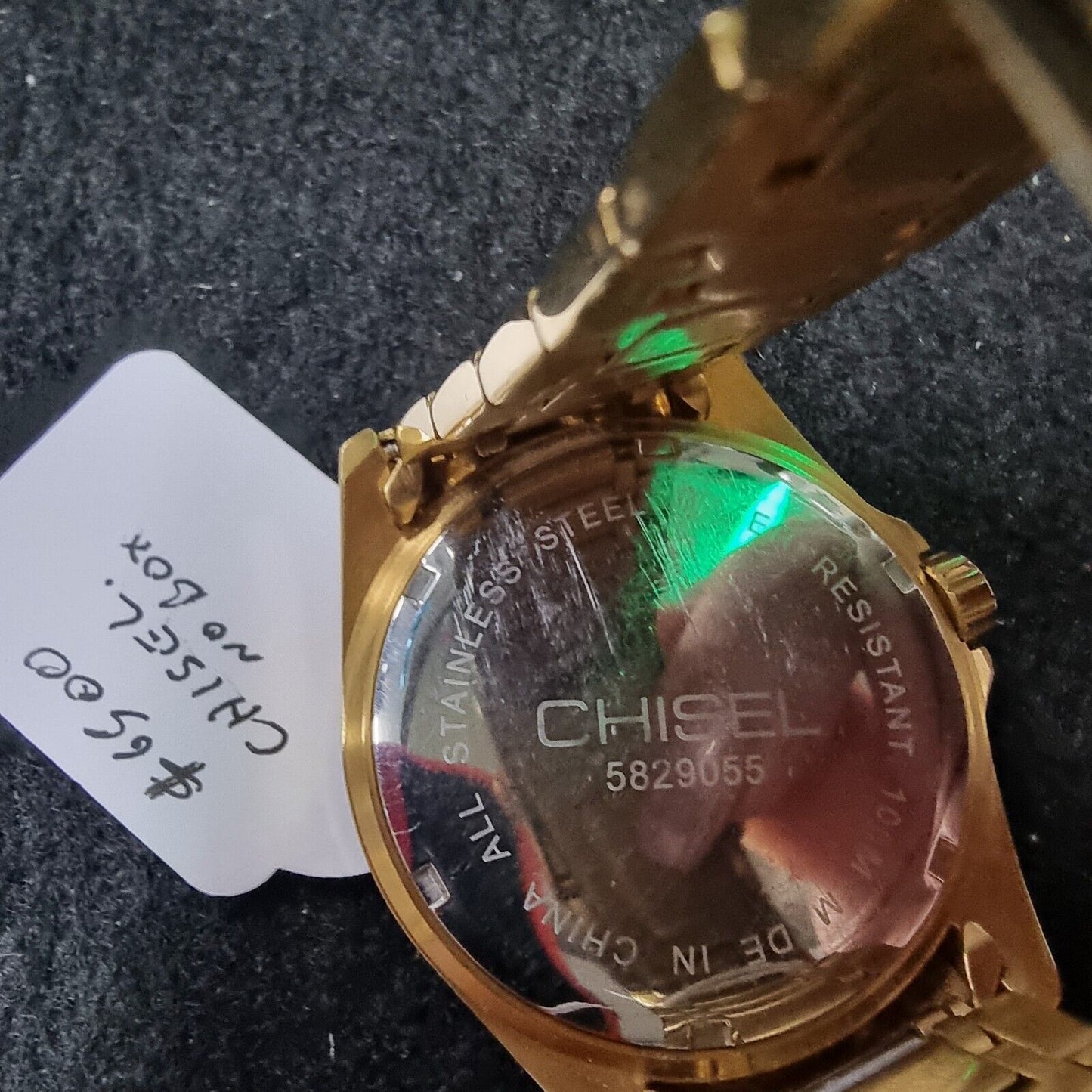 Mens Gold Chisel Watch