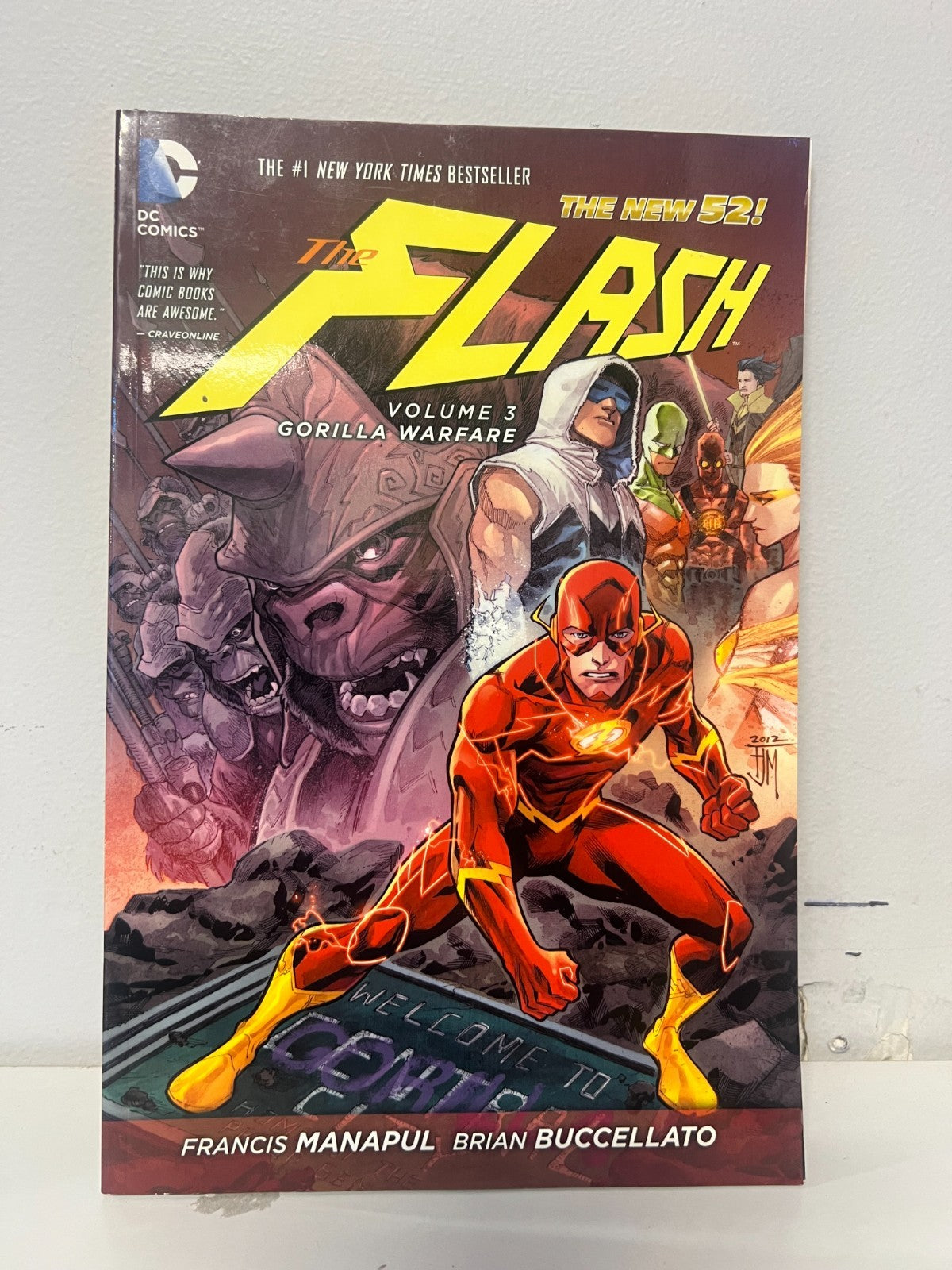 The Flash volume 3 Gorilla Warfare trade paperback DC New 52 Buccellato Manapul