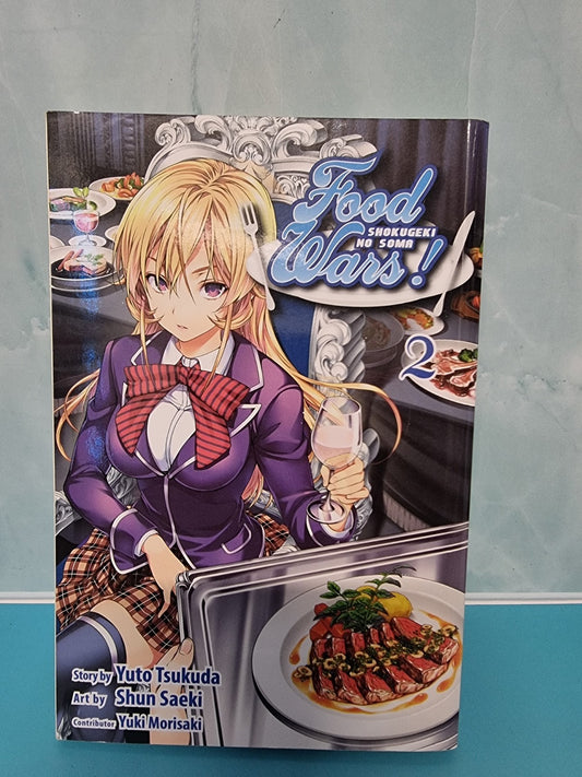 Food Wars Shokugeki no Soma Vol 2 Manga Shonen Jump Graphic Novel Book Viz