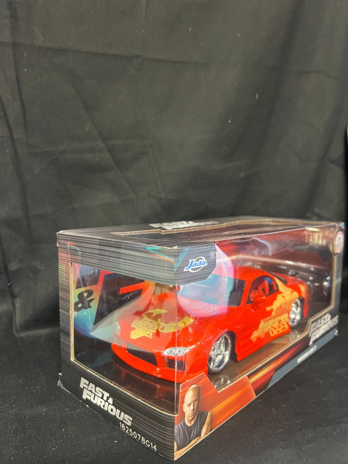Fast & Furious 1:24 Orange JLS Mazda RX-7 - Die Cast - Jada