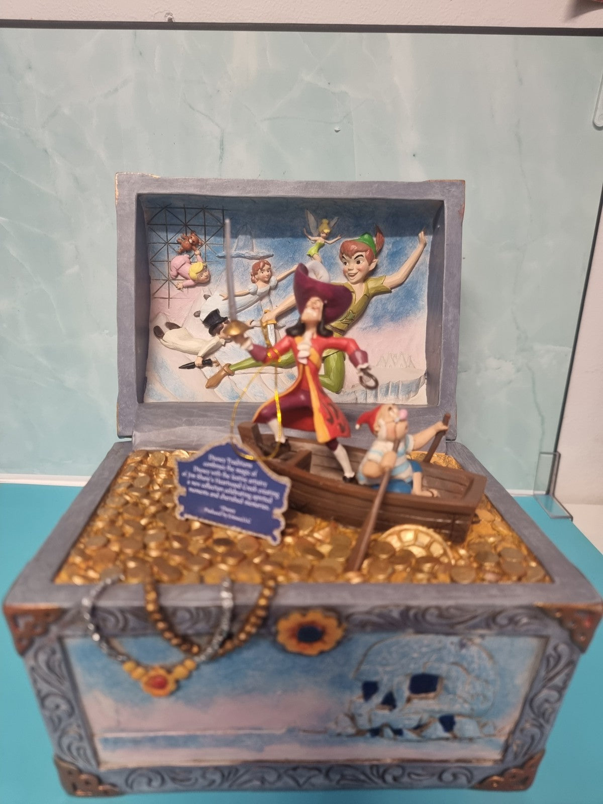 Disney Traditions by Jim Shore - Captain Hook Treasure Chest - Peter Pan Figurin