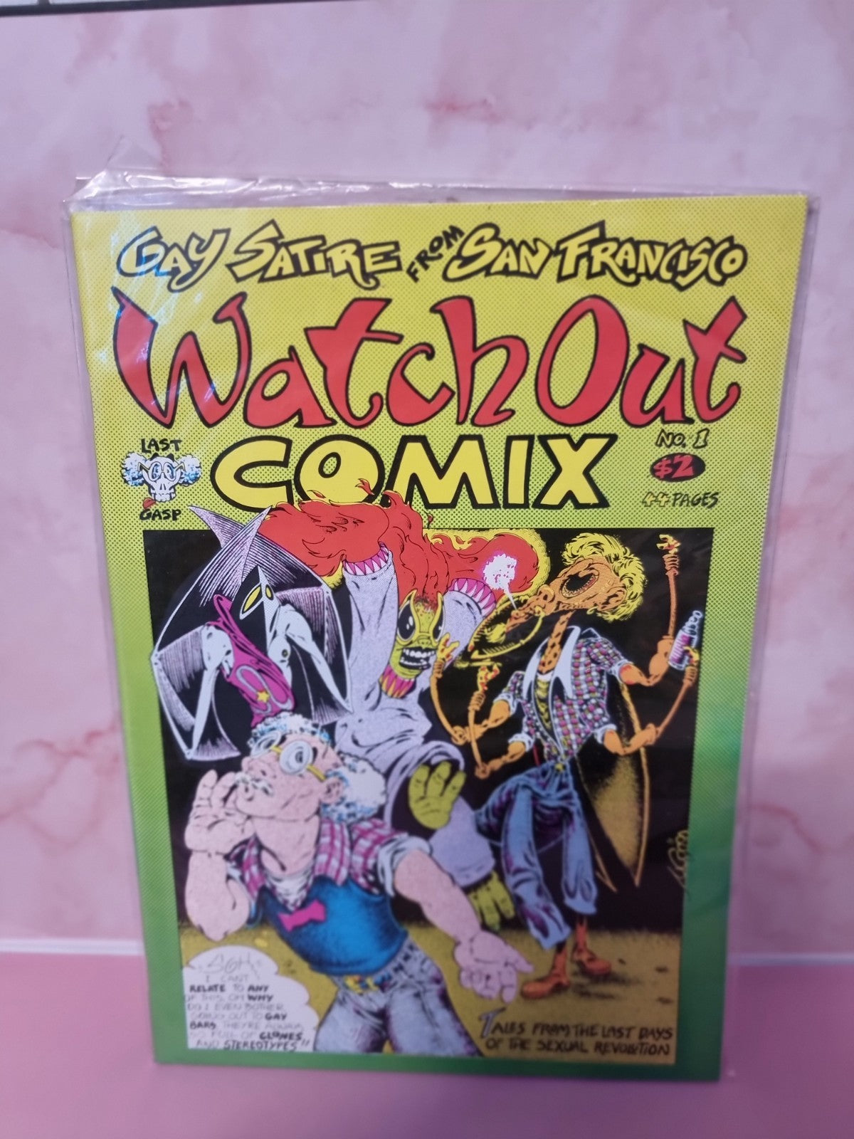 WATCH OUT COMIX NO.1 FROM 1986 FIRST PRINT (GAY SATIRE FROM SAN FRANCISCO)