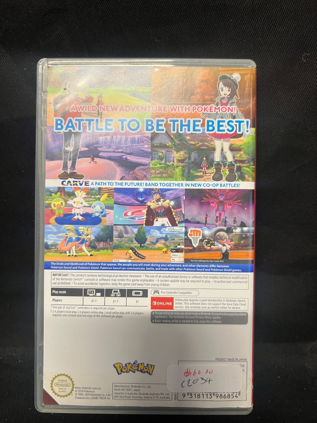 Pokemon Sword Nintendo Switch Game