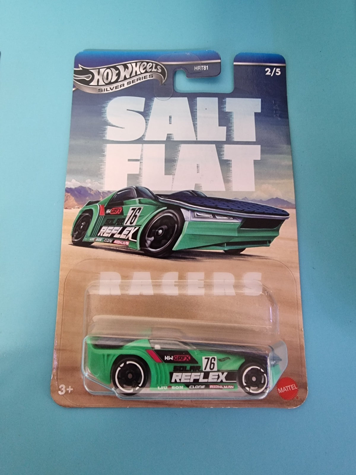 Hot Wheels Silver Series Salt Flat Racers Solar Reflex Diecast Car