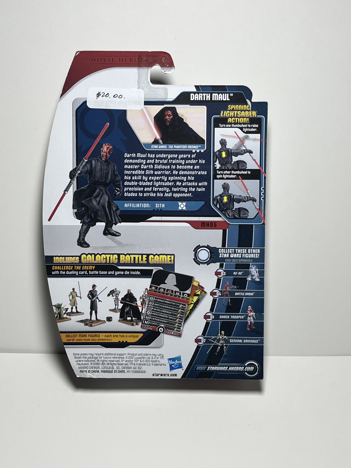 Darth Maul MH05 Star Wars Movie Heroes 3.75 Action Figure