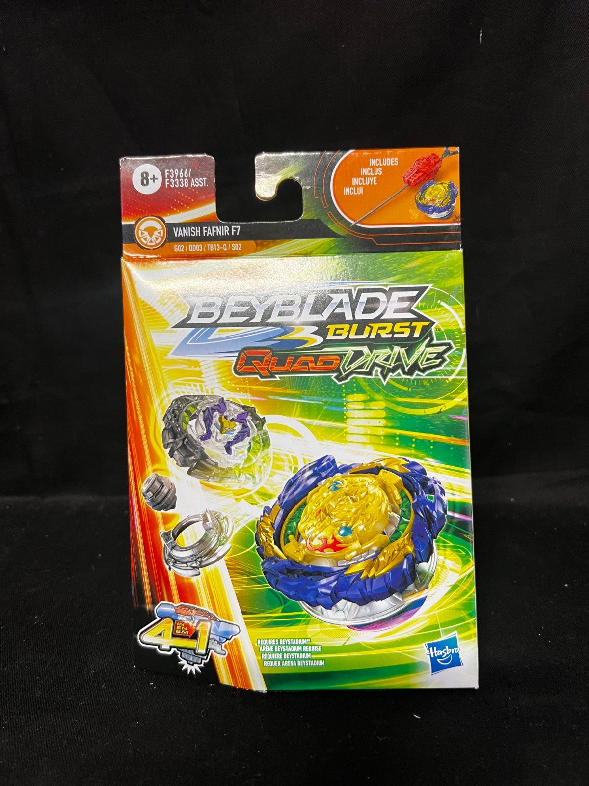 Beyblade Burst QuadDrive Vanish Fafnir F7 F3966