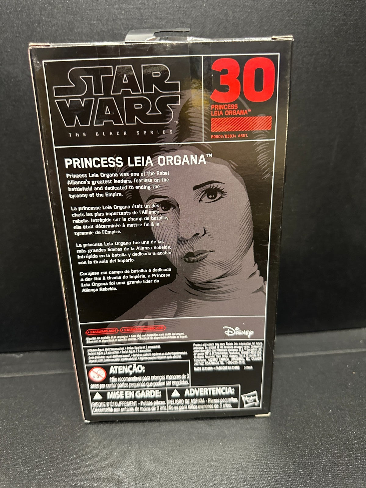 Star Wars The Black Series Princess Leia Organa #30 6 inch Action Figure