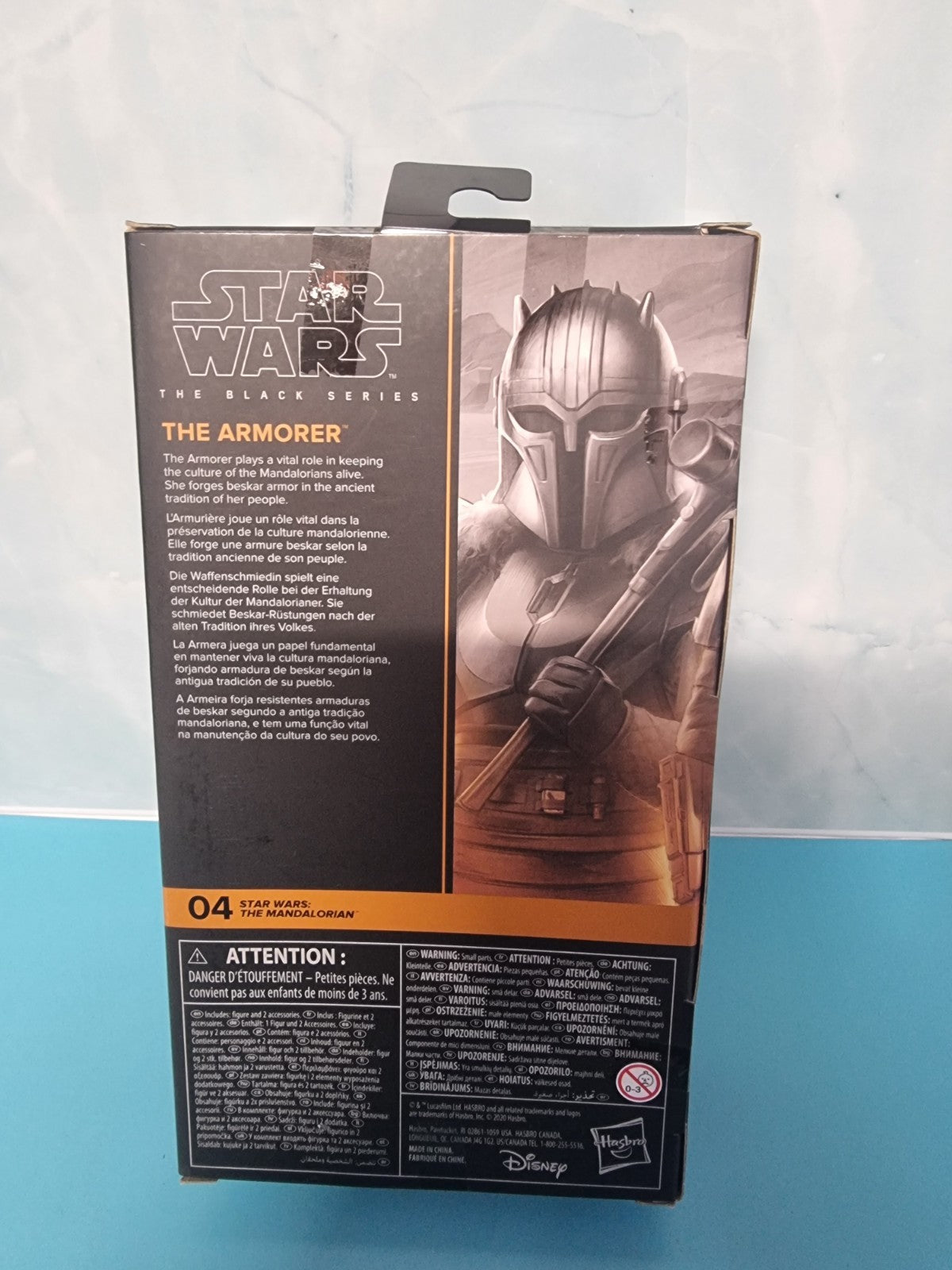 Star Wars The Mandalorian: The Armorer Black series figure with Hammer & Tongs