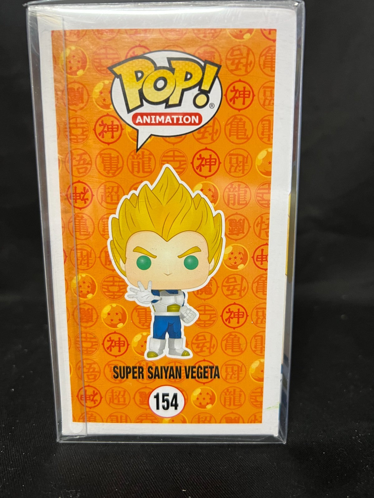 DBZ - Super Saiyan Vegeta Funko Pop 154 Gold 2018 Summer Convention + Protector