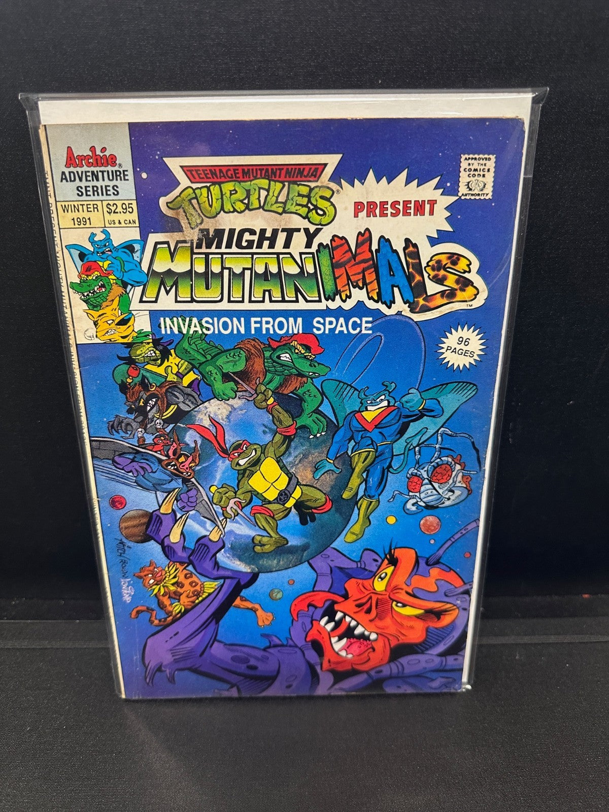 TMNT: Mighty Mutanimals Invasion From Space Winter 1991 Comic