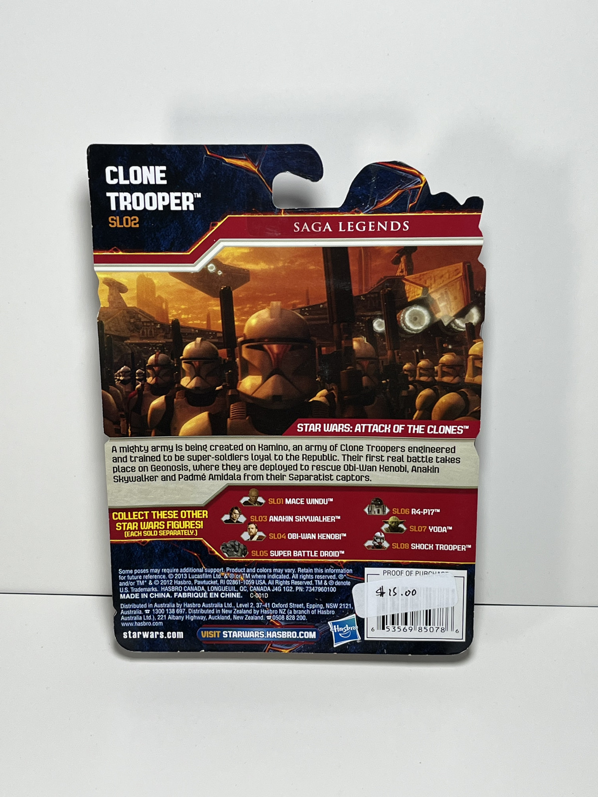 Clone Trooper STAR WARS Saga Legends 3.75 Action Figure SL12