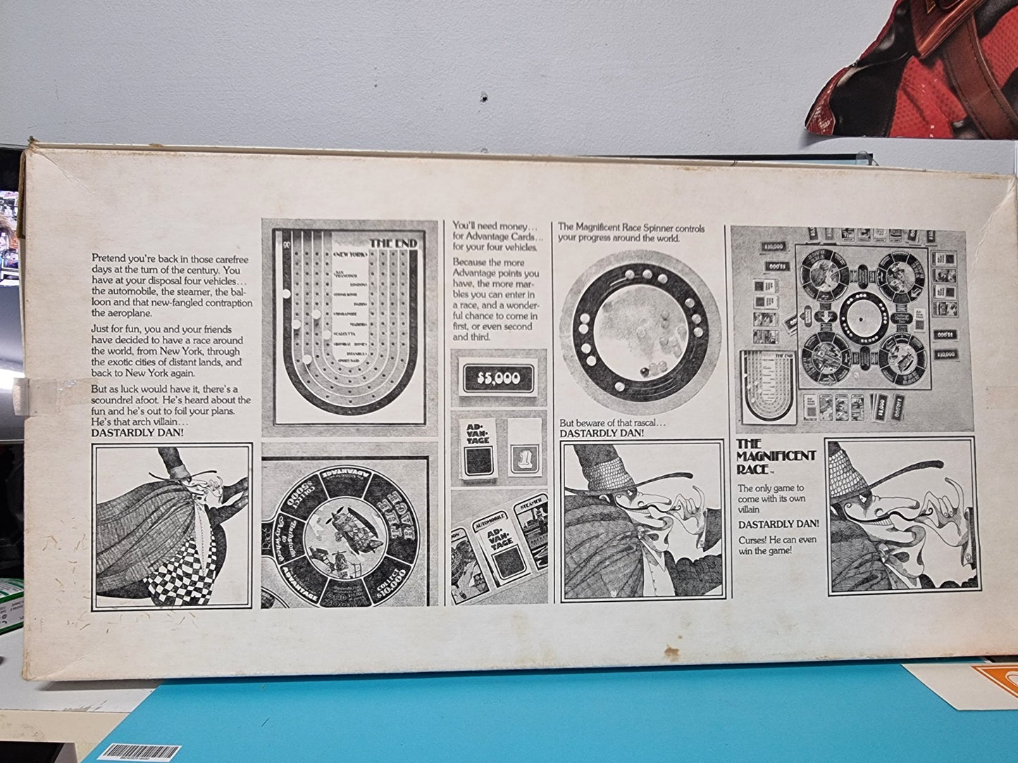 Vintage 1975 The Magnificent Race Board Game