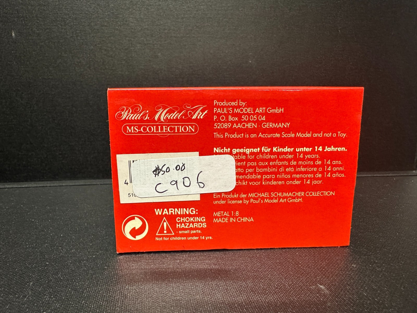 Pauls Model Art Helmet Collection Michael Schumacher 1993