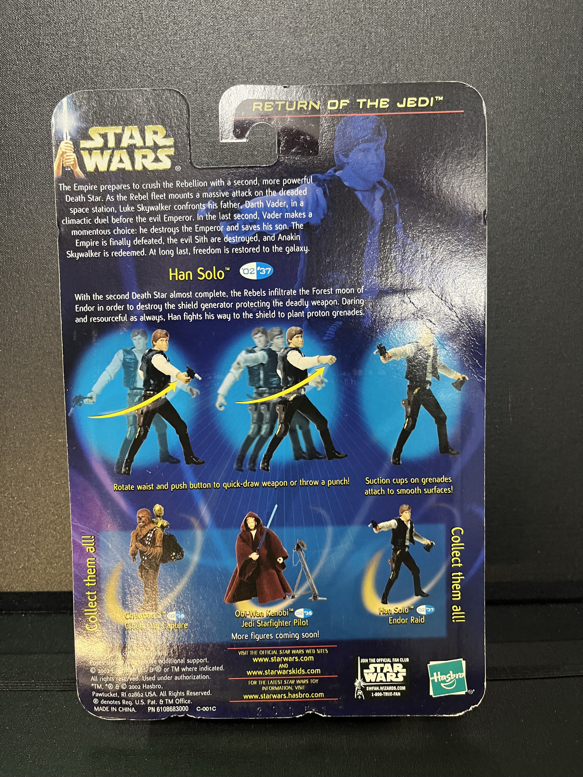 Han Solo Endor Raid Star Wars AOTC Carded 3.75 Action Figure