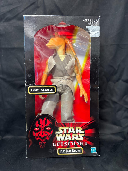 1998 Star Wars Episode 1 - JAR JAR BINKS 12" Action Figure -  Hasbro Vintage
