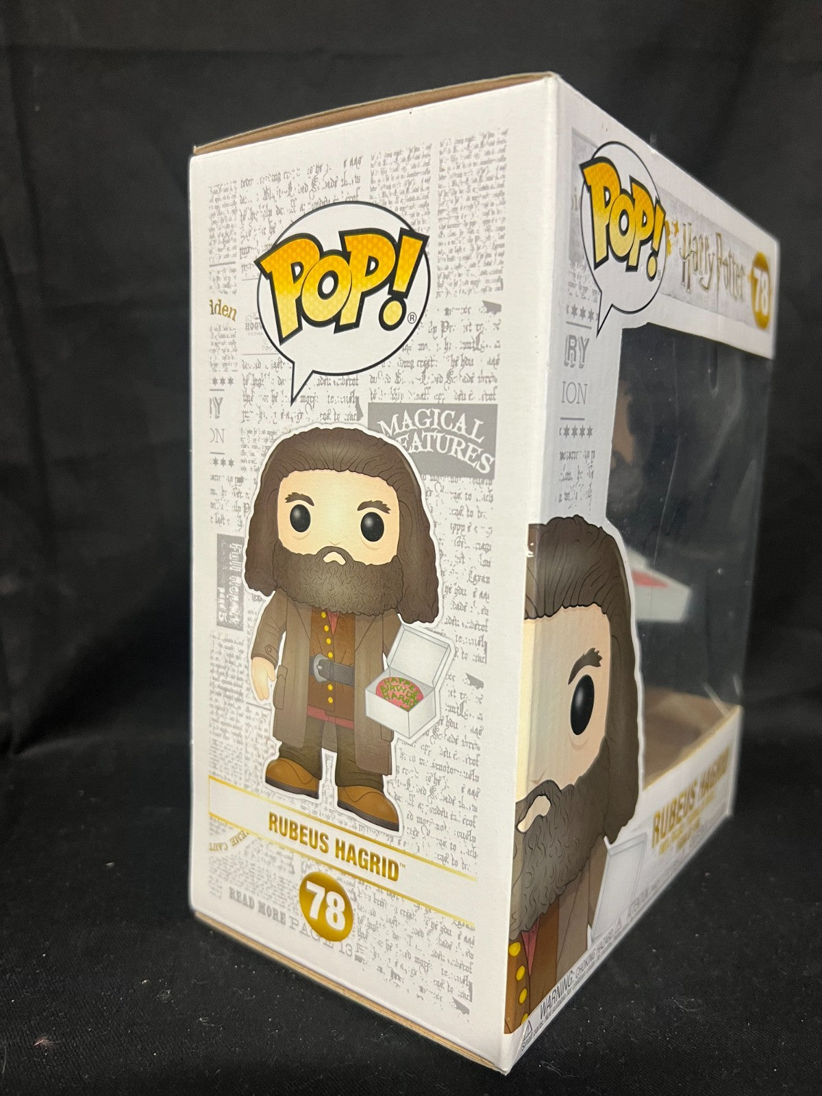 HARRY POTTER -  RUBEUS HAGRID WITH CAKE 8" POP VINYL FIGURE FUNKO BRAND NEW 78