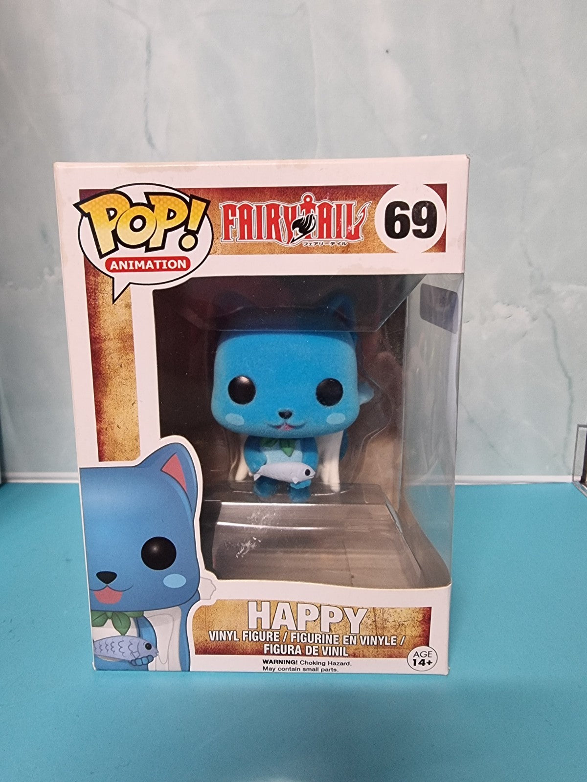 Funko Pop! Vinyl: Fairy Tail - Happy - (Flocked) - #69 Anime Cat