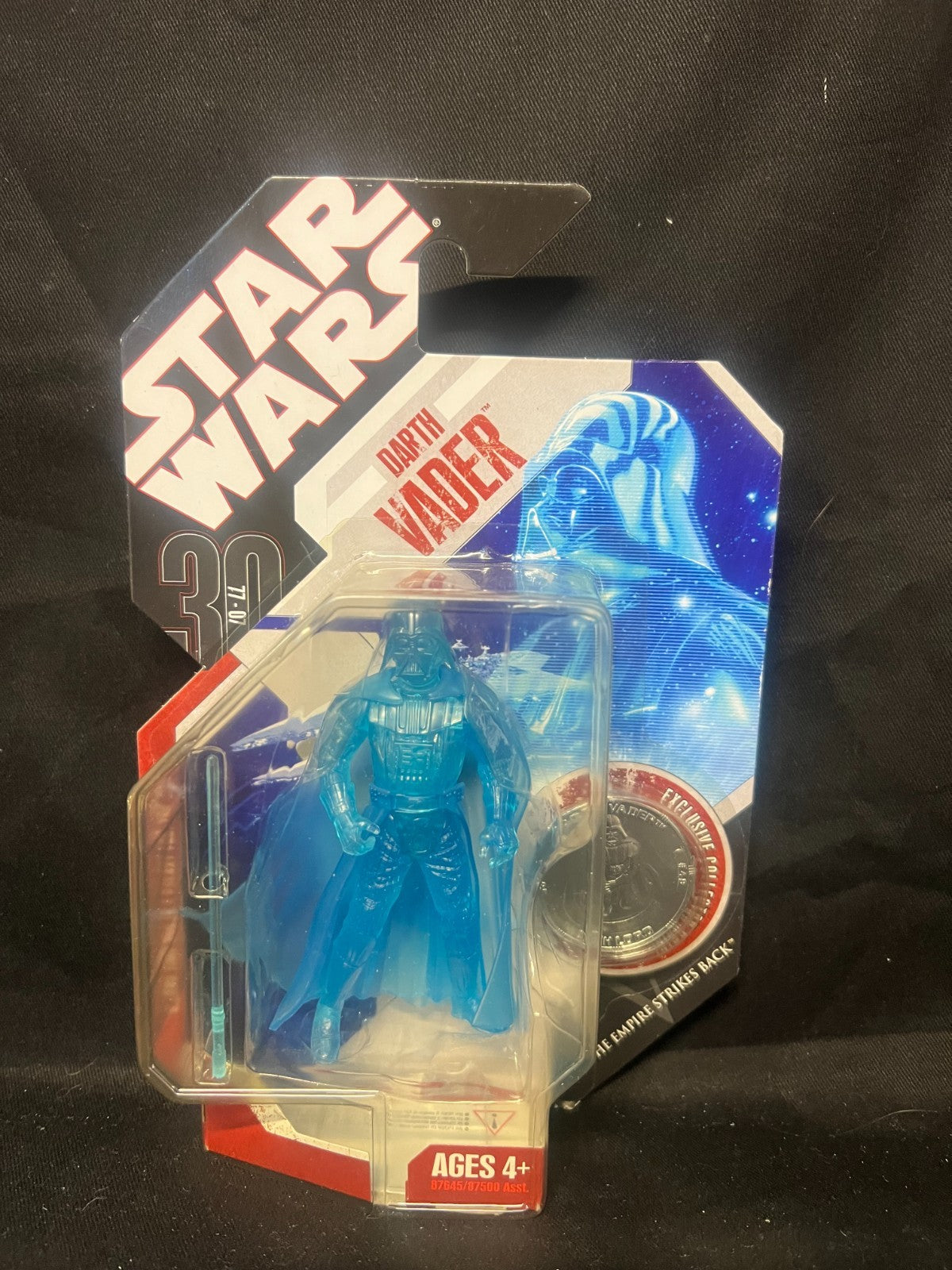 Star Wars 30th Anniversary Series 48 MOC Hologram Darth Vader with Coin 2007