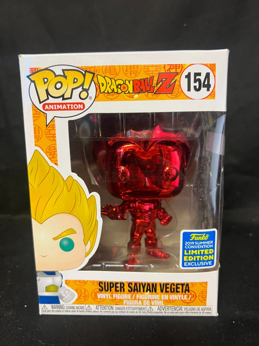 Funko Pop! Animation: Dragon Ball Z Super Saiyan Vegeta (Red Chrome) #154