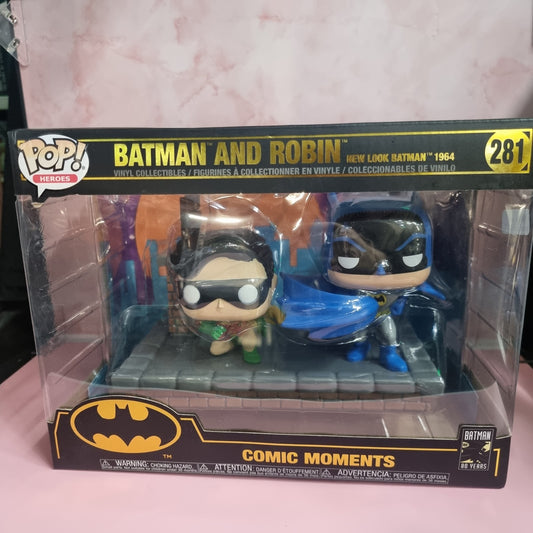 Funko Pop! Moments: DC Universe - Batman and Robin (New Look Batman 1964) #281