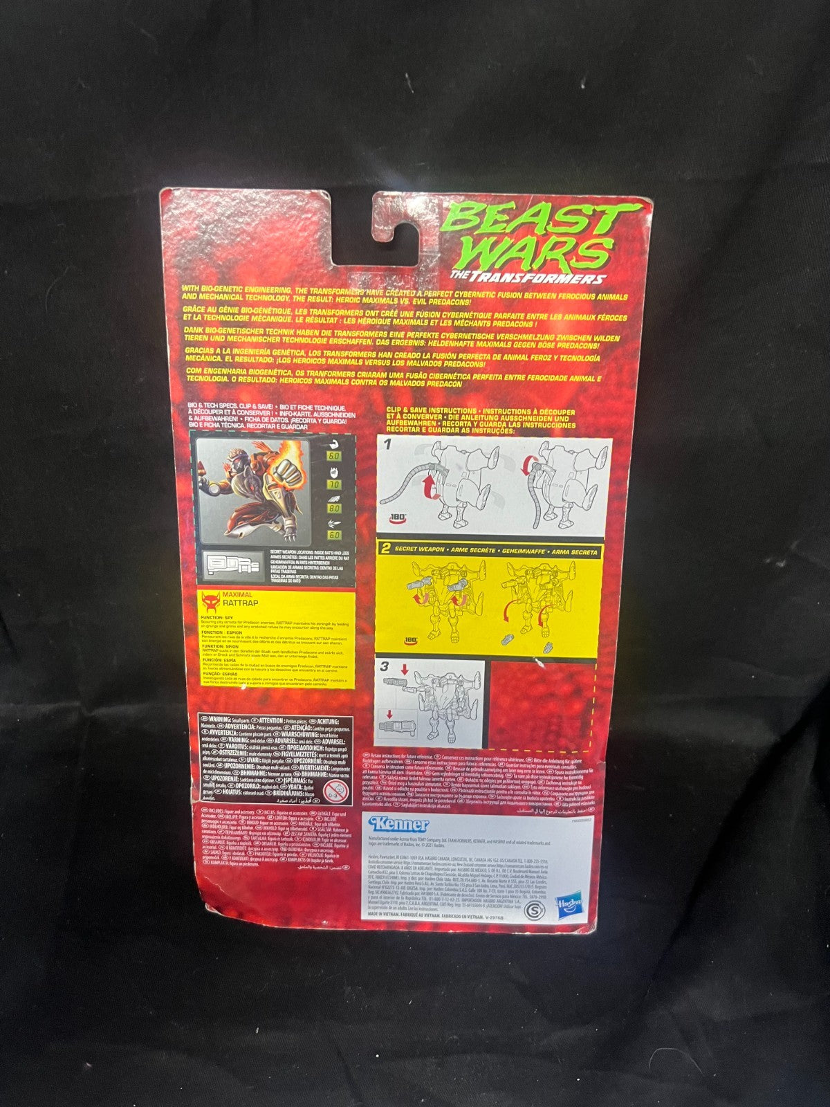 Kenner Hasbro Transformers Beast Wars Rattrap -