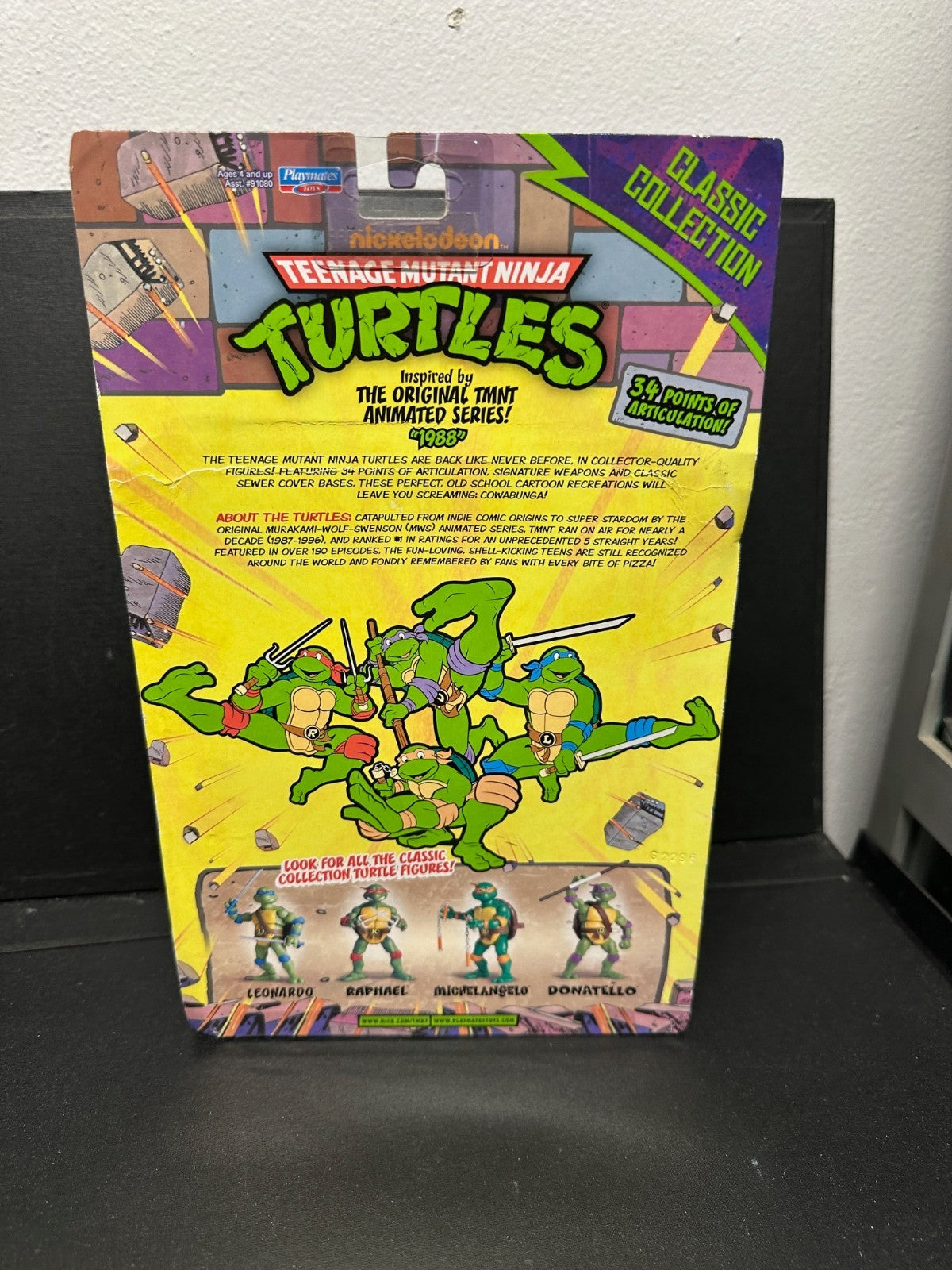 Playmates Teenage Mutant Ninja Turtles Raphael Classic Collection