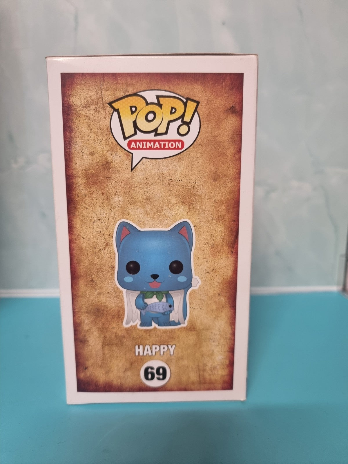 Funko Pop! Vinyl: Fairy Tail - Happy - (Flocked) - #69 Anime Cat