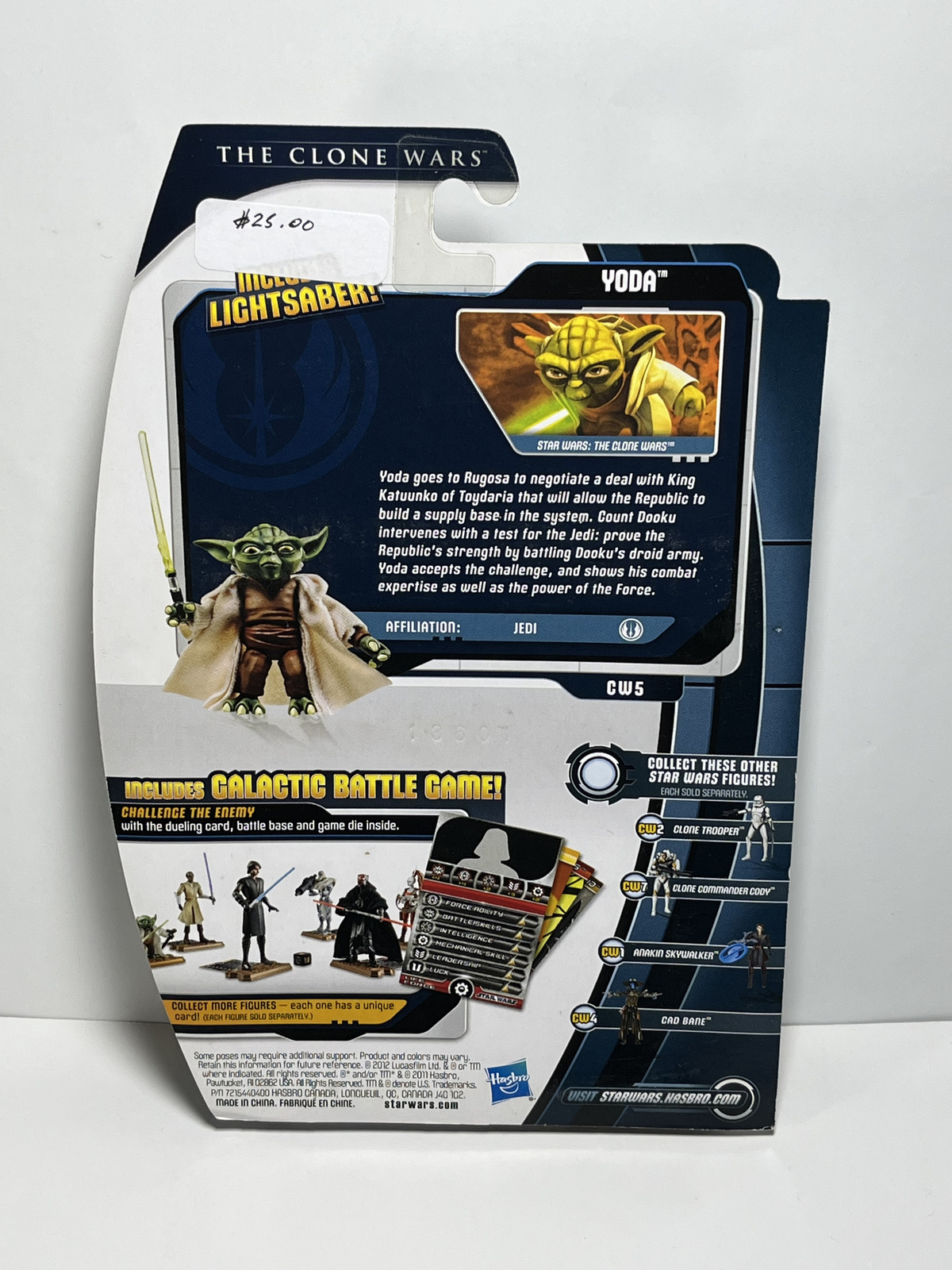 Yoda CW5 Star Wars The Clone Wars 3.75 Action Figure