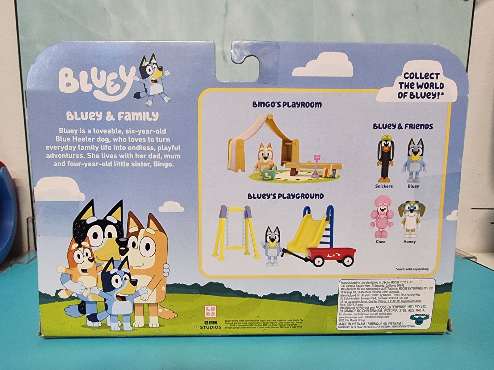 Bluey Family Figurines 4 Pack From Moose Toys