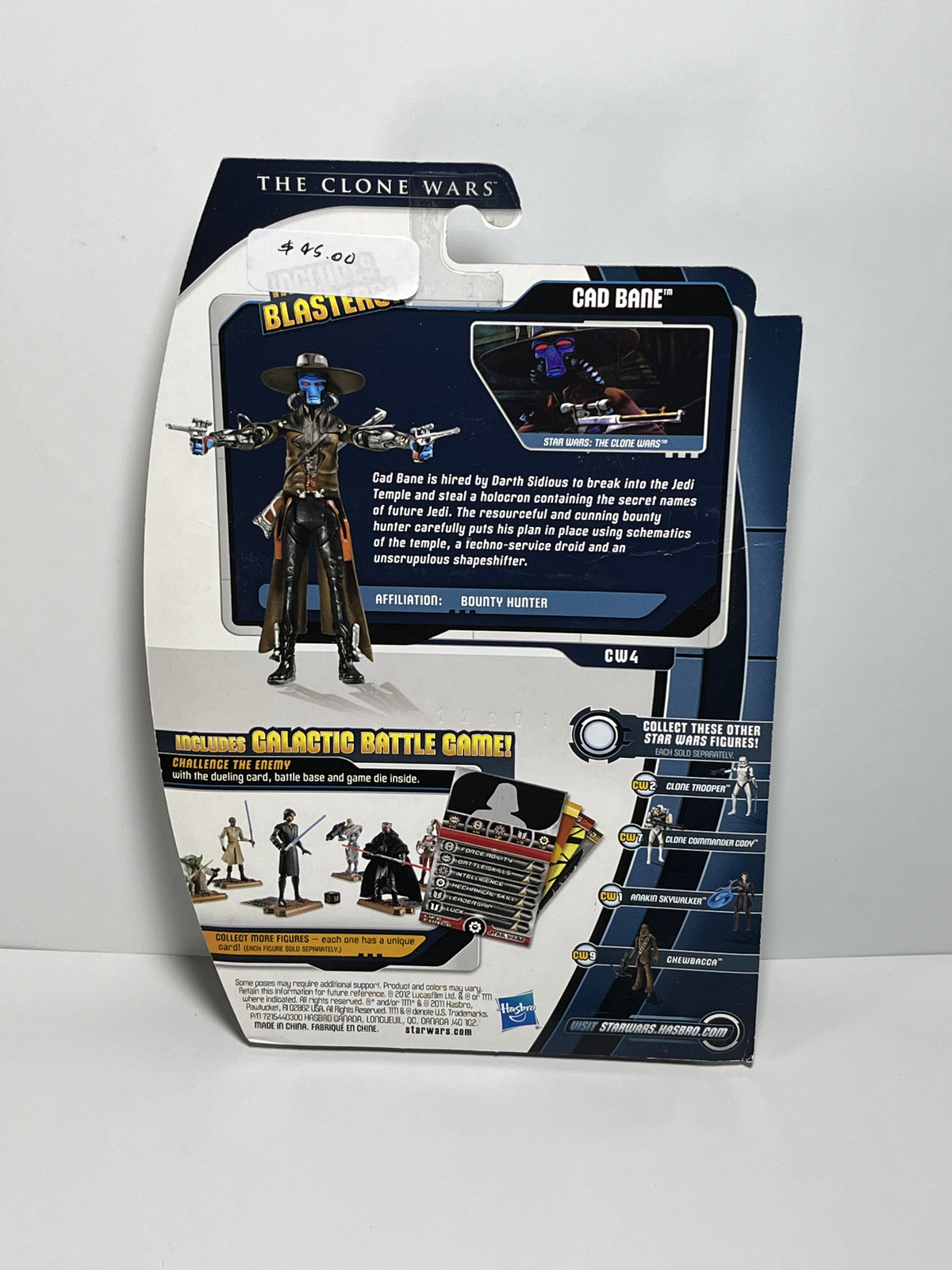Cad Bane CW4 Star Wars The Clone Wars 3.75 Action Figure