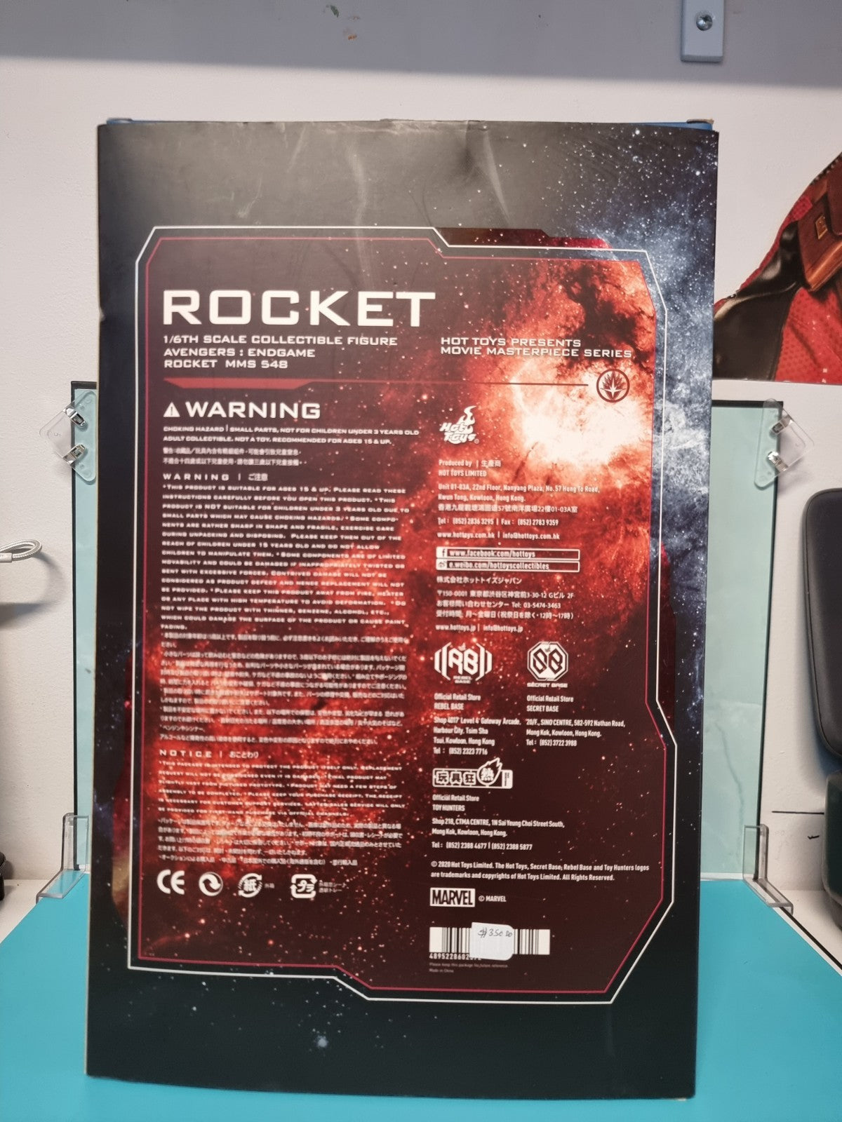 Hot Toys Rocket MMS548 Avengers Endgame 1/6 Movie Masterpiece Figure w/ Box