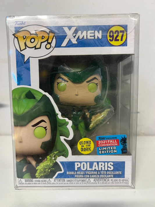 Polaris Pop 927 Glow- Xmen Funko Pop! -2021 Fall Convention - Vaulted +Protector