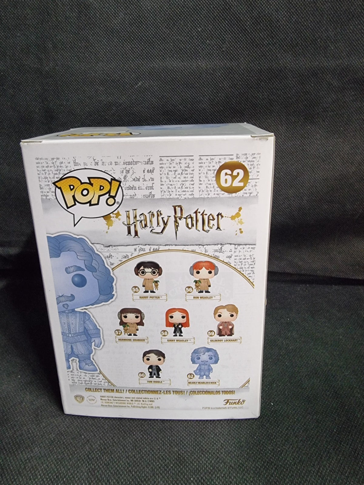 HARRY POTTER FUNKO POP- NEARLY HEADLESS NICK #62 