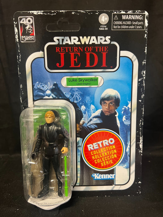 Luke Skywalker (Jedi Knight) 40th Anniversary Hasbro Kenner Star Wars ROTJ Retro
