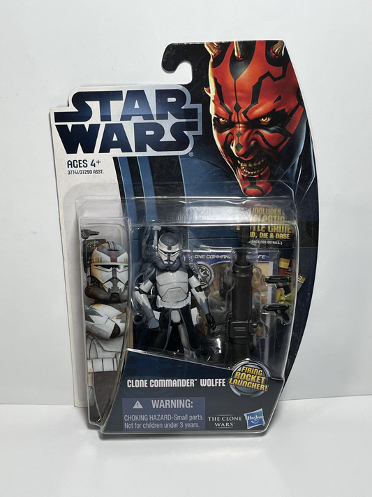 Clone Commander Wolffe CW17 Star Wars The Clone Wars 3.75 Action Figure