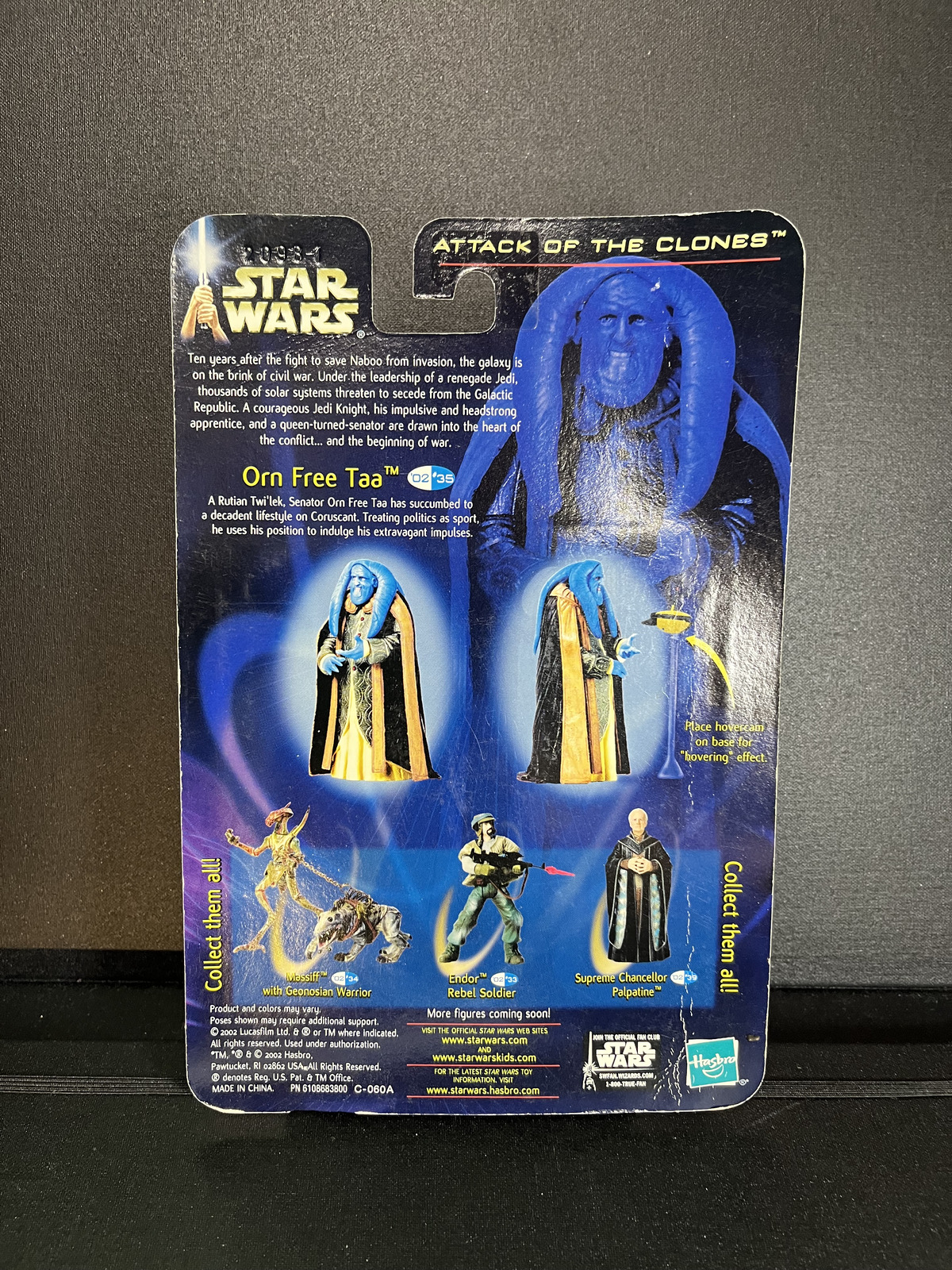Orn Free Taa Star Wars AOTC Carded 3.75 Action Figure