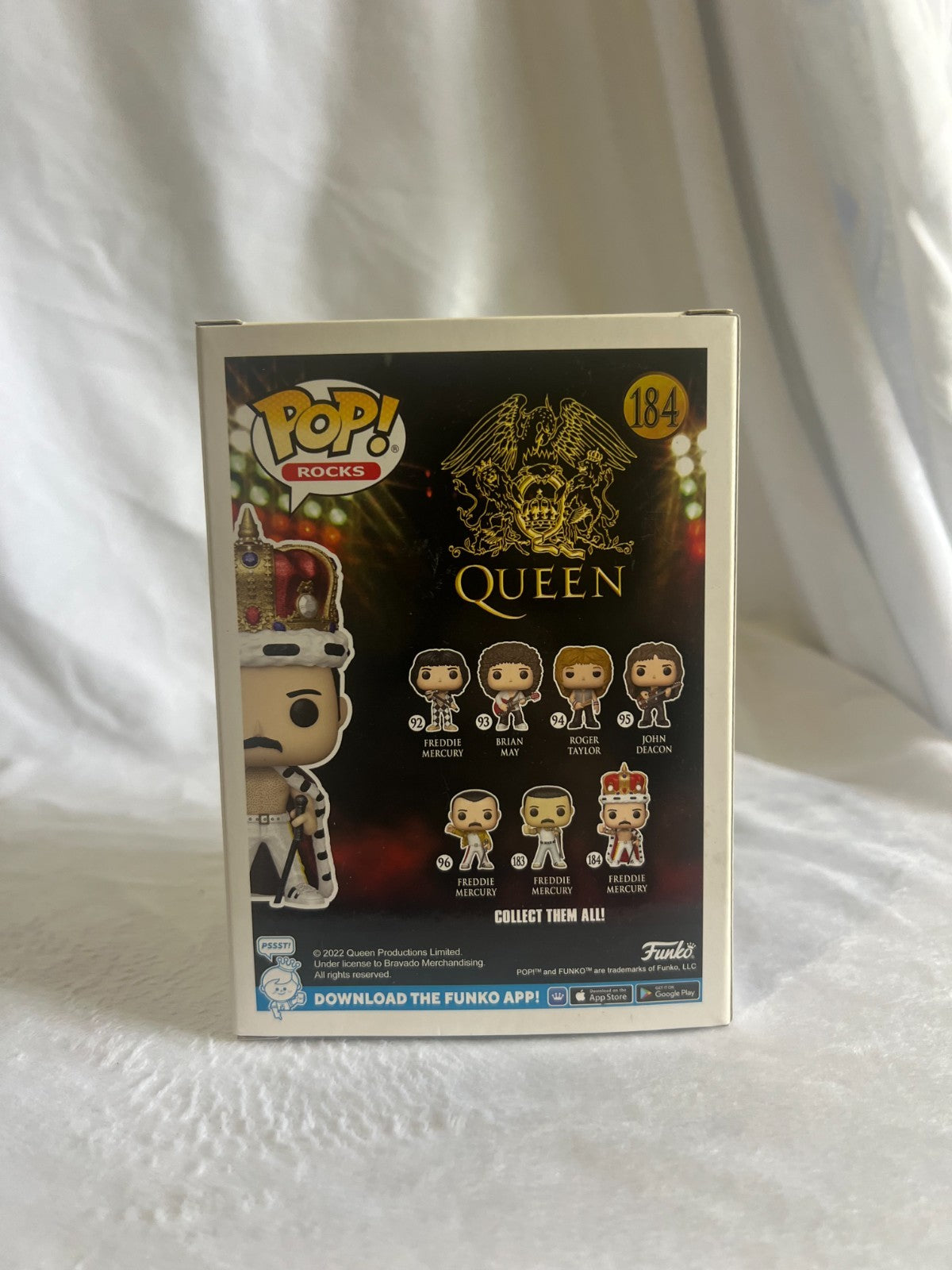 funko pop vinyl rocks queen freddie mercury diamond edition no.184