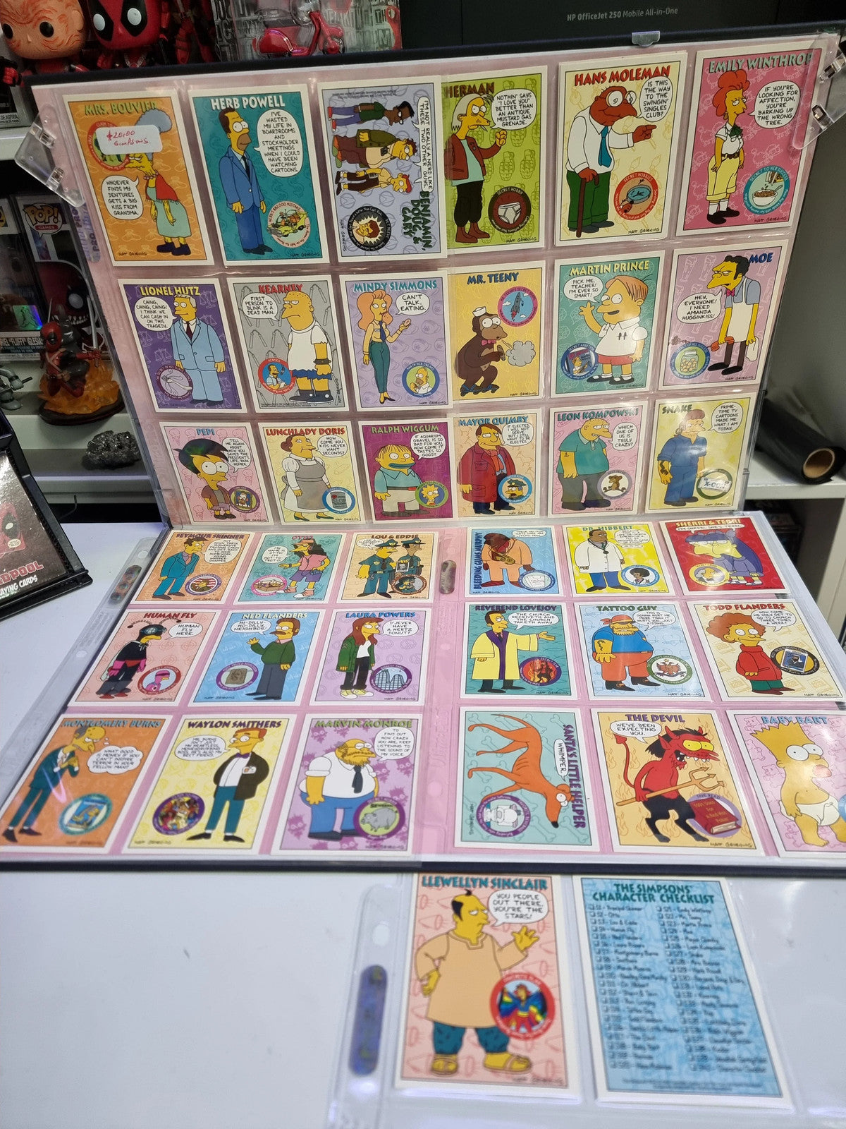Simpson Mixed Trading Card Set 38 Cards