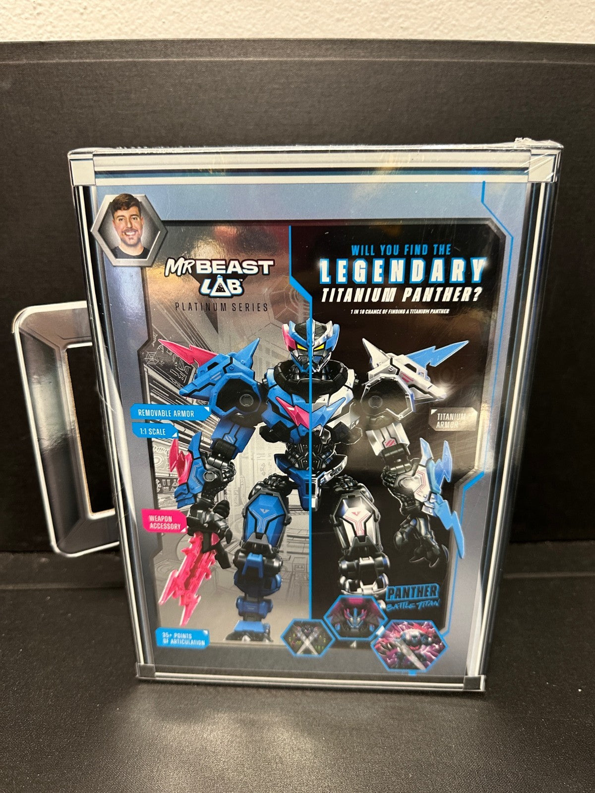 Mr Beast Lab Platinum Series S2 W1 Collector Pack Panther Battle Titan Figure