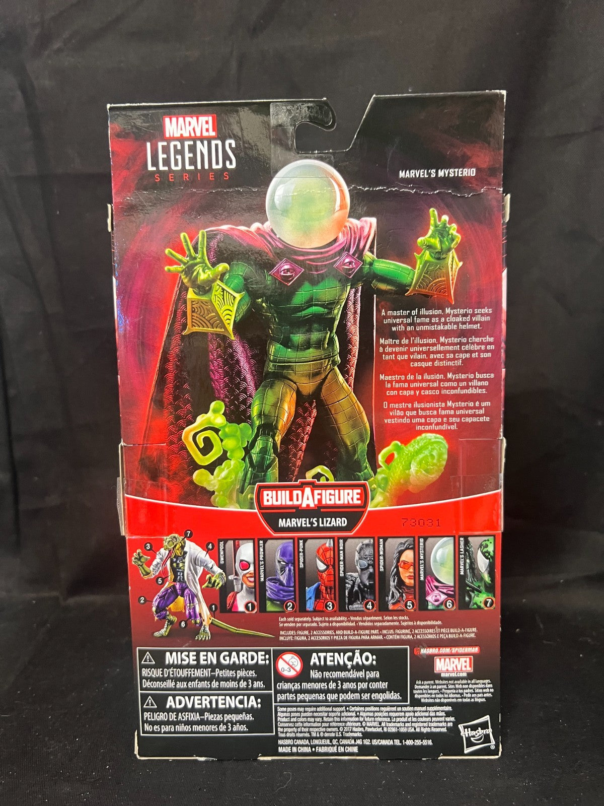 Marvel Legends Lizard BAF Series Green Head Mysterio
