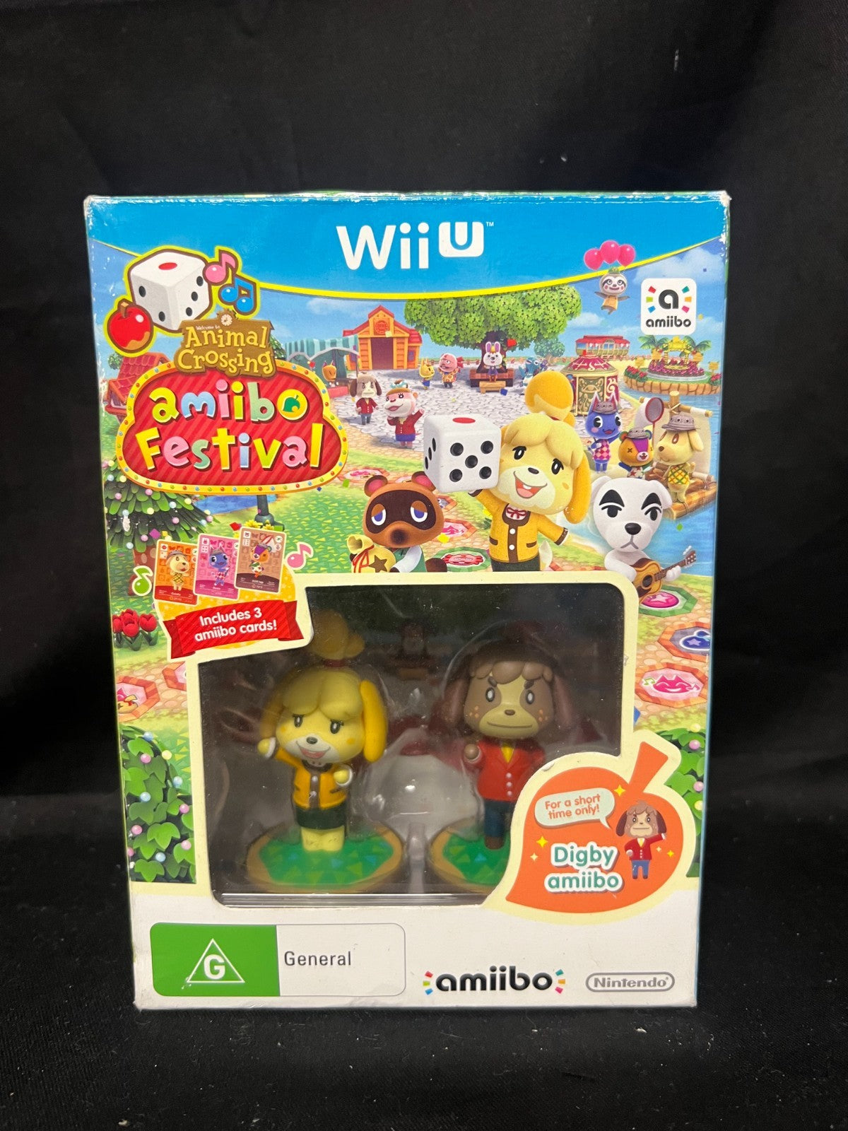 ANIMAL CROSSING AMIIBO FESTIVAL WiI u Game with 2x amiibo NEW