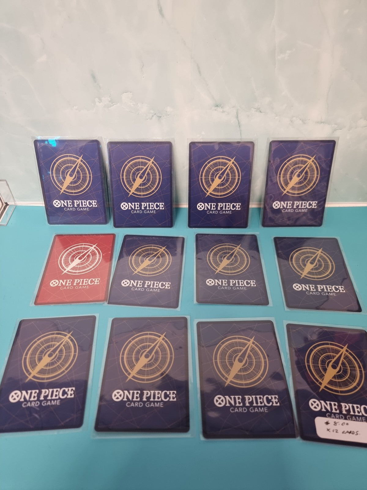 One Piece Card Game- 12 Cards Common Playset