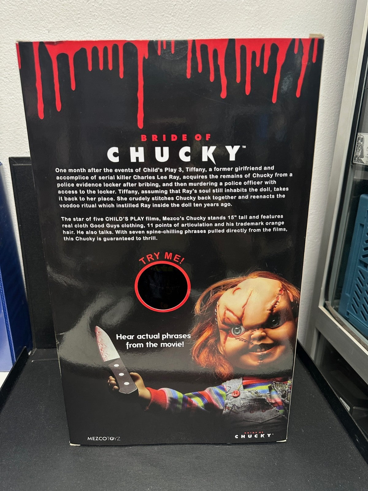 Mezco Toyz Chucky Talking Scarred Bride of Chucky Action Figure